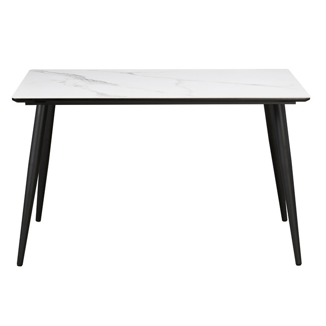 Hot selling restaurant furniture, metal leg marble tabletop dining table, coffee table