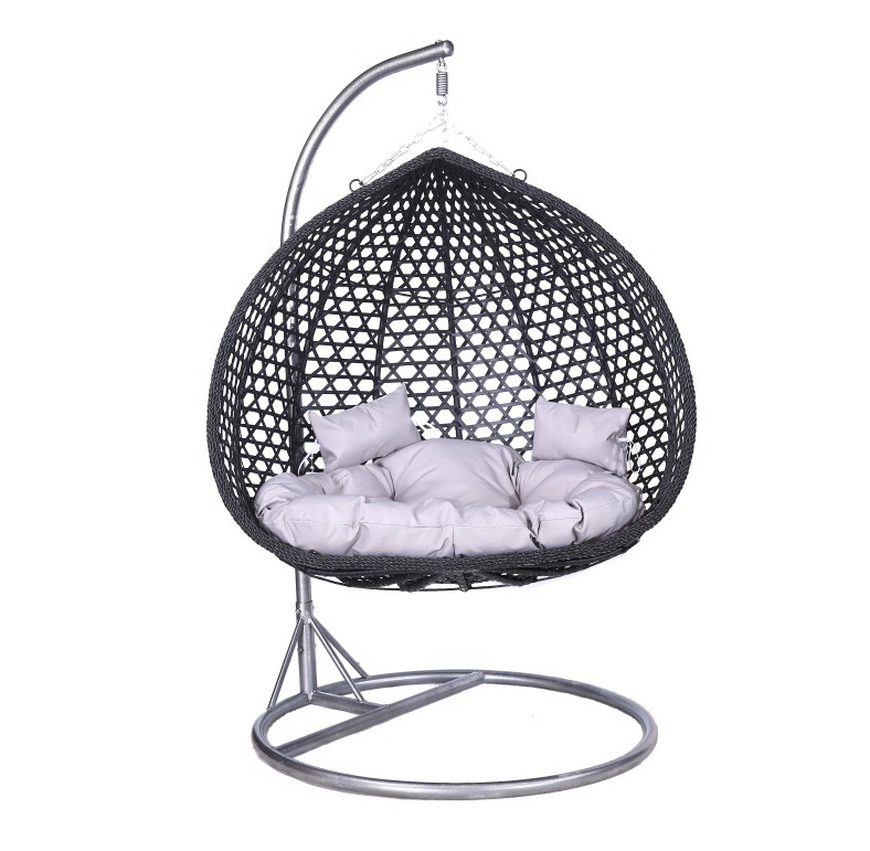 2019 High Quality Outdoor furniture PE Rattan Wicker Hanging Bird Nest Swing chair