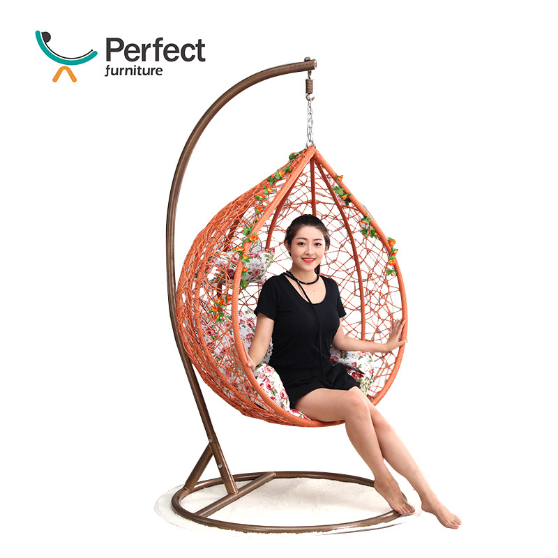 Leisure jhoola jhula Bird Nest Rattan Wicker Garden Hammock Hanging Egg Patio Swings for bedroom, Outdoor Swings for Adults