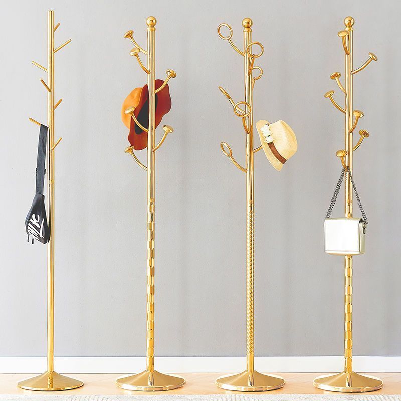 2022 High Quality Suit Coat Free Standing Metal Tree shaped Clothes Hanger Floor Tree Stand Drying Coat Rack