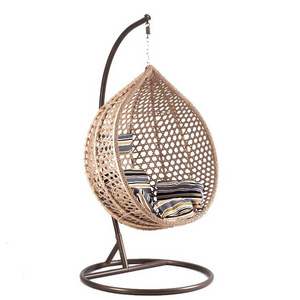 rattan garden outdoor indoor living room jhula teardrop swing chair , adult bedroom swing