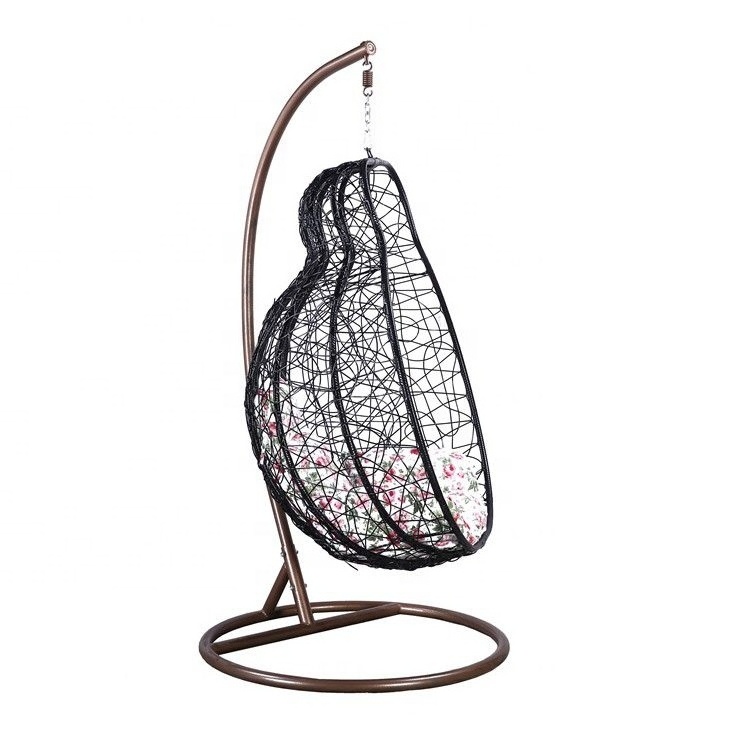 Outdoor rattan wicker water drop egg shaped Indoor swing