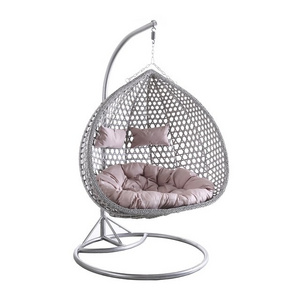 2020High Quality Outdoor furniture PE Rattan Wicker Bird Nest Hanging Swing egg chair, egg chair music shaped lounge