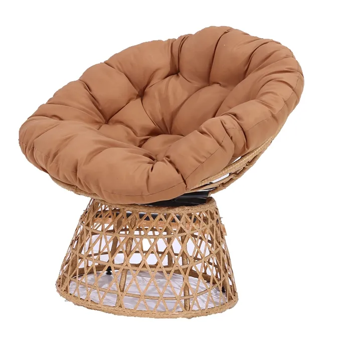 Best Selling Top Quality Single Modern Style Natural Rattan Radar Papasan Chair