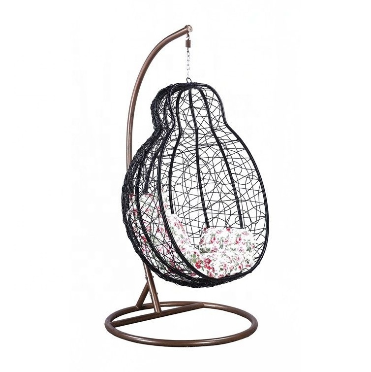 Outdoor rattan wicker water drop egg shaped Indoor swing