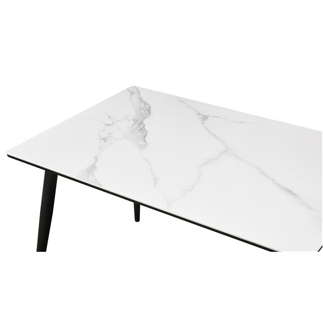 Hot selling restaurant furniture, metal leg marble tabletop dining table, coffee table