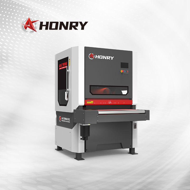 Honry QC916 full automation laser cutting burr metal parts deburring machine brush deburring machine for metal stainless sheet