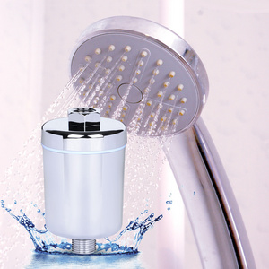 10/12/15 stages chrome universal KDF shower water filter with 2 replacement filter