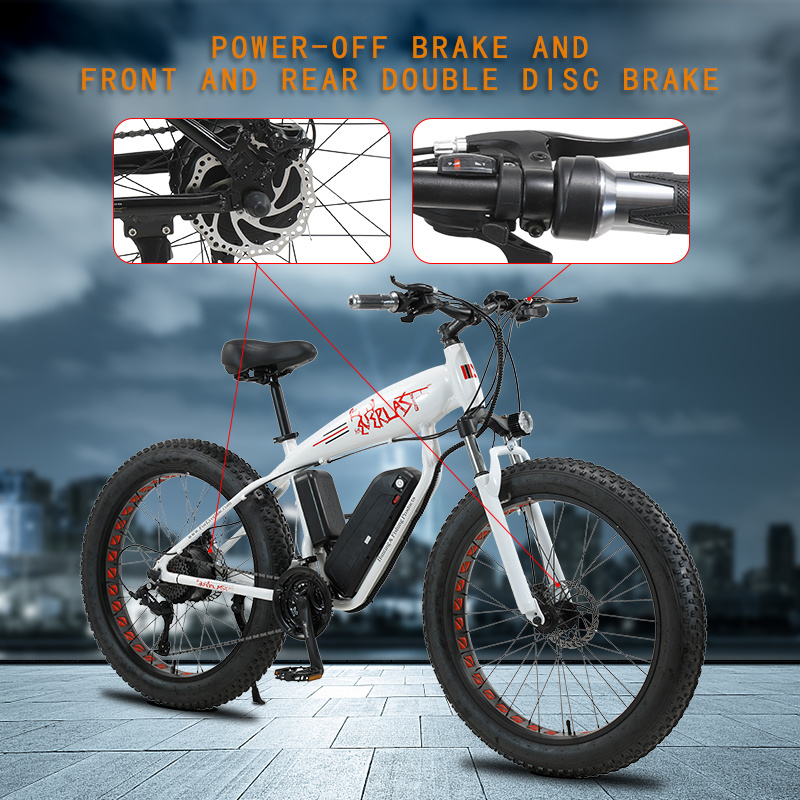 Shark E-BIKE 26 inch 750w Aluminum alloy frame Fat tire 4.0 e-bike Long Endurance electric bicycle