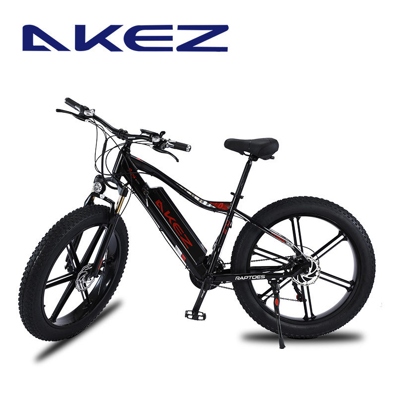 2024 48V 750W Big Power 26-Inch Fat Tire Mountain Ebike Three Ride Model with Steel Frame and down Tube Lithium Battery