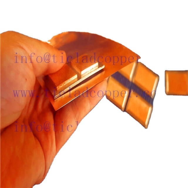 Titanium clad copper bimetal  plate/ ti clad copper plate/ titanium metal clad plate