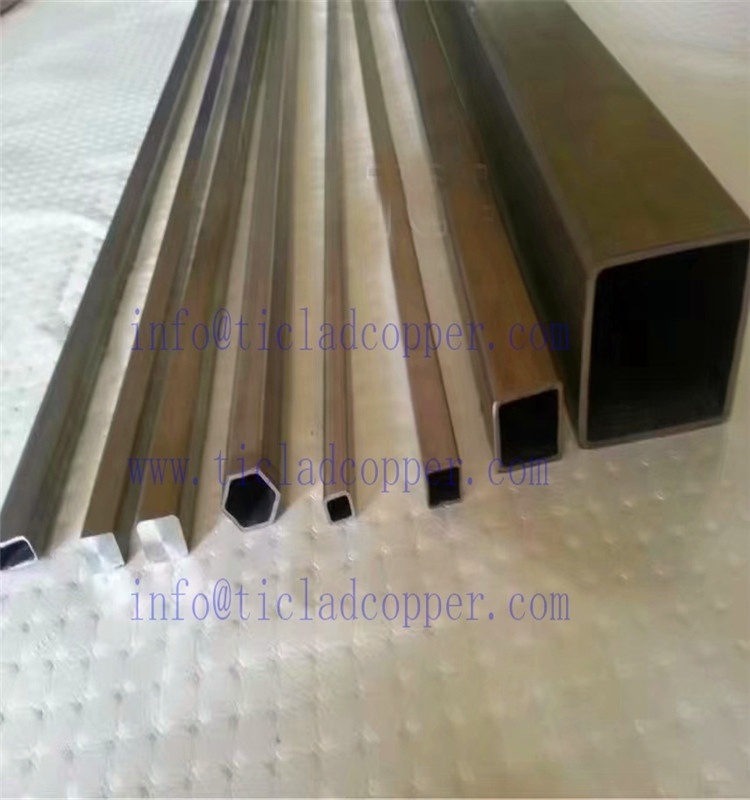 Seamless Grade 1 Grade 2 Pure Titanium square tube/ titanium rectangular pipe