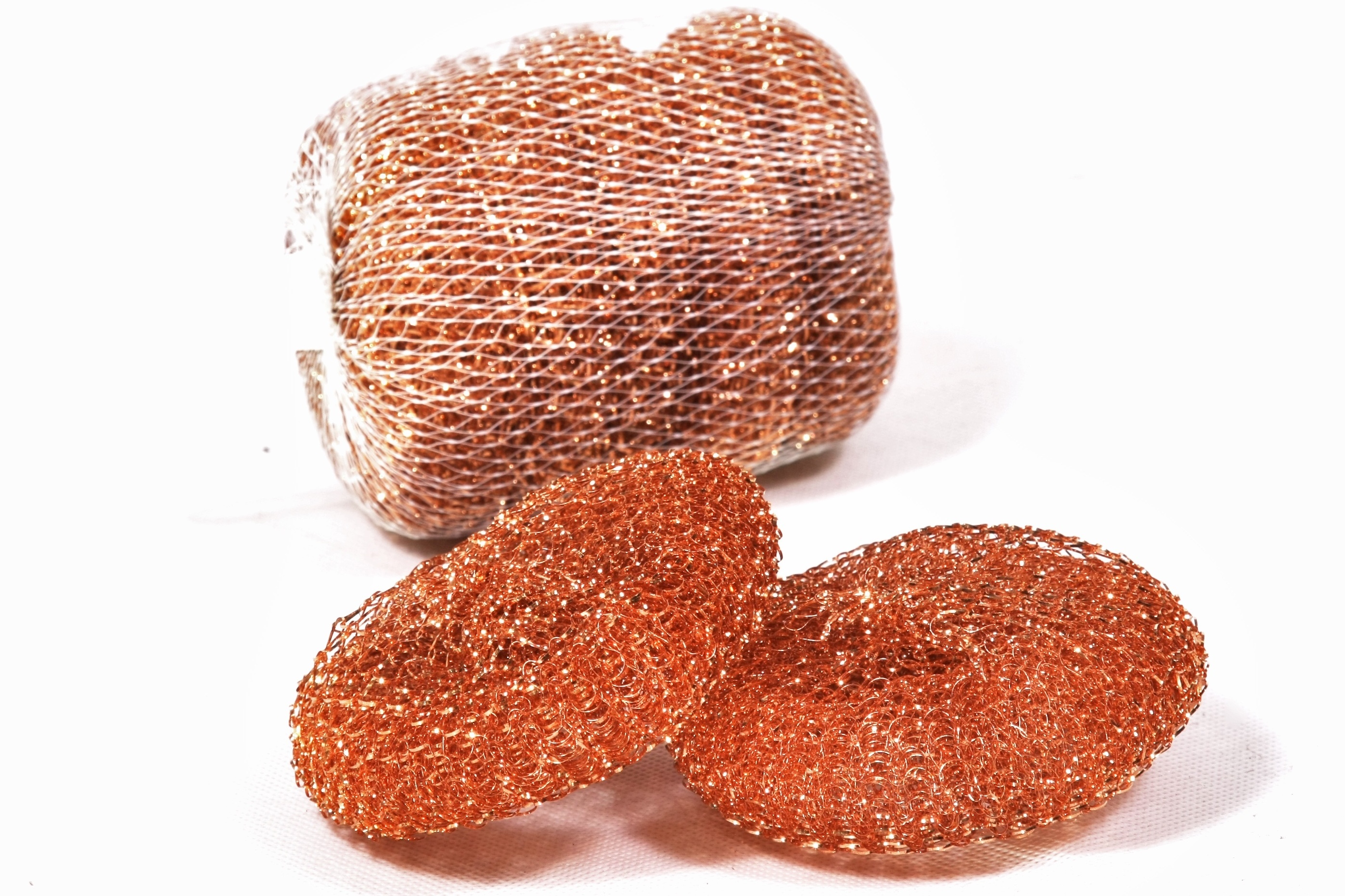 100% Copper Scouring Pads/Copper Scrubber/Pot scourer/ stainless steel ball clean