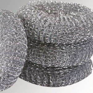 Mesh Pot Scourer GI Machine Stainless Steel Scourer In Bulk