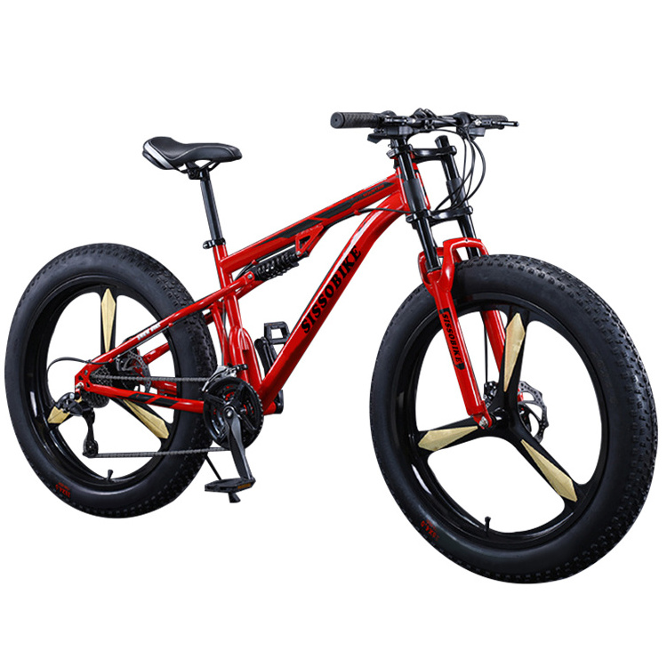 China factory price fashion fat bicycle mountain 4.0 tyre 24/26 inch fat tire bike