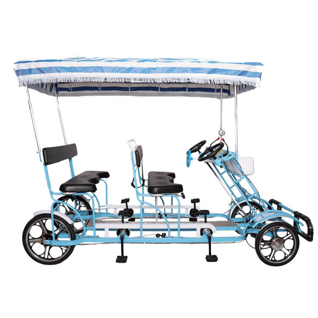 Hot sale sightseeing four wheels Quadricycle Surrey 4 people bike