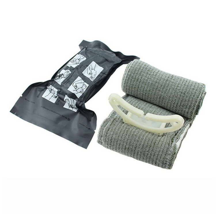 Disposable Operating Hemostatic Israeli Combat Dressing Bandage For First Aid Rescue with 2 Vacuum Packing and Thread