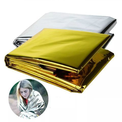 First Aid Hiking Camping Products Mylar Emergency Blankets Emergency PE Foil Space Thermal Blankets for Outdoor Activities