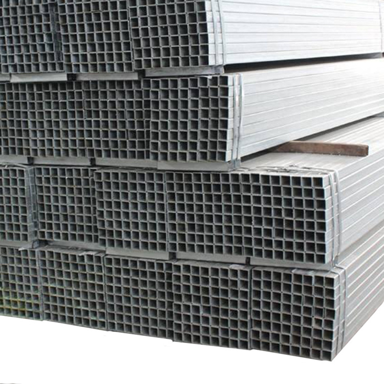 Tianjin manufacturer HDG square and rectangular pipe customized size