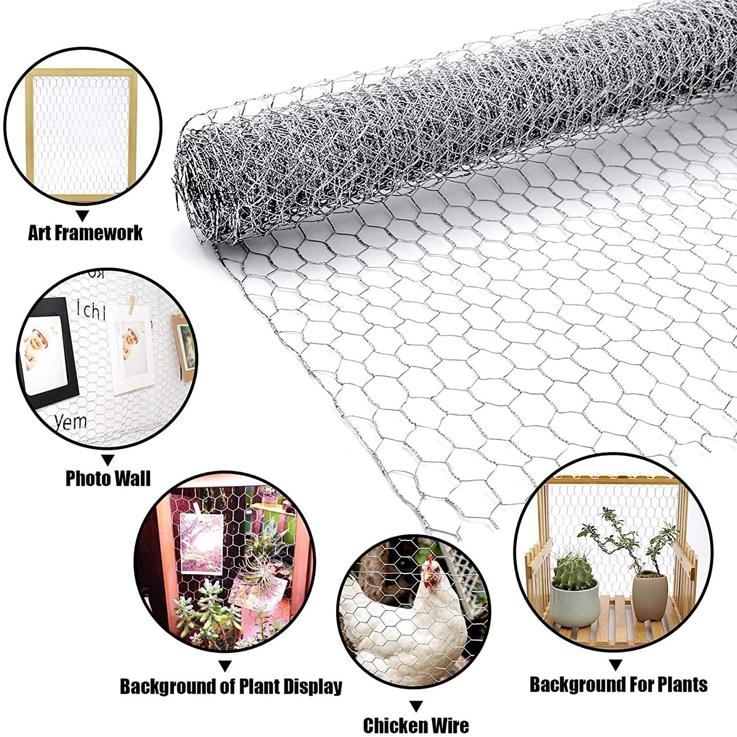 Lowest Prices 8X10cm Hexagonal Stone Mesh Green Pvc Coated Chicken Wire Mesh Hot Dipped Galvanized Fencing Mesh Gabion