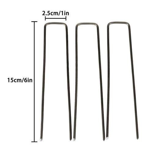 Galvanized Metal U Pins / Sod Staples / Artificial Grass Pins