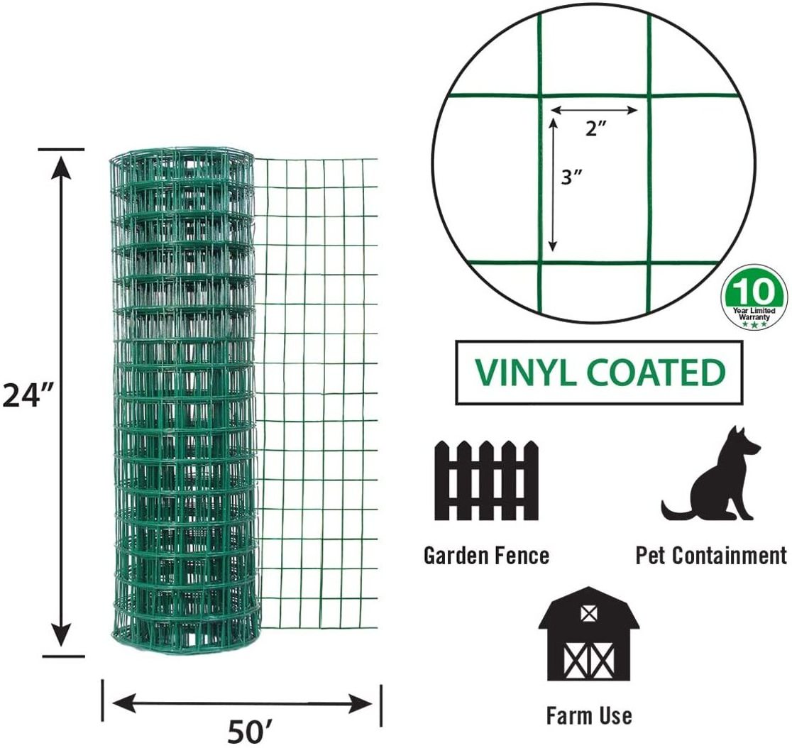 High Quality Chicken Iron Fencing  PVC Coated Welded Wire Mesh Rolls