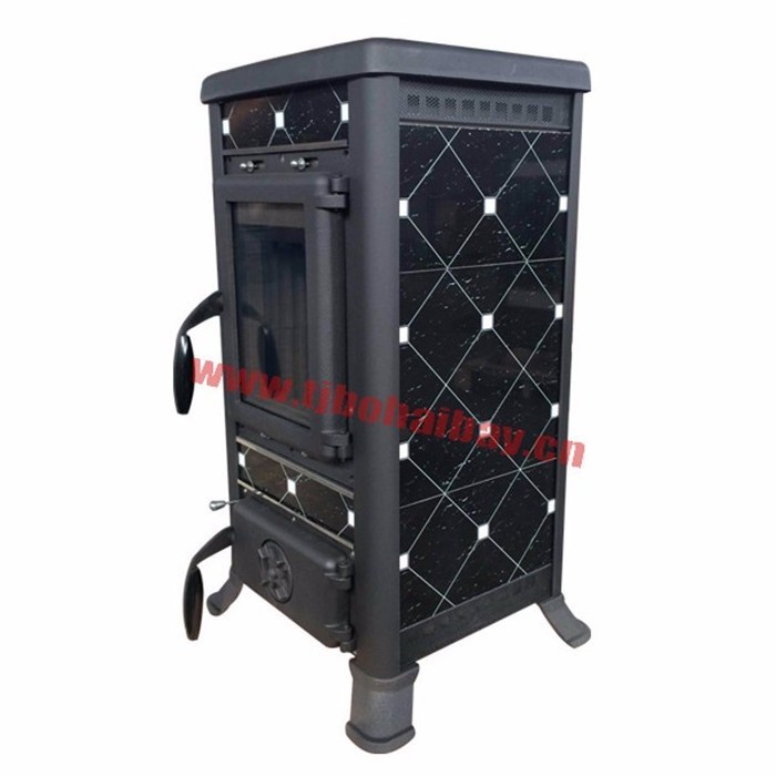 Cold rolled steel material wood burning stove