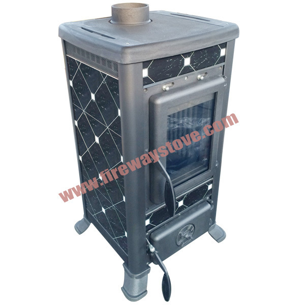 Cold rolled steel material wood burning stove