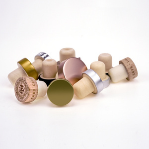 Customized Wooden Blank Carve Logo Wine Stoppers Bottle Stoppers Wine Corks T-Plug Corks Sealing Plug Bottle Cap Manufacturer