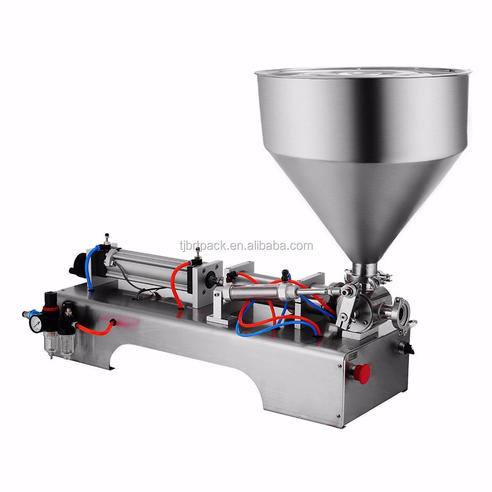 50-500ml /100-1000ml pneumatic semi automatic liquid paste tube toothpaste Sauce cream filling machine