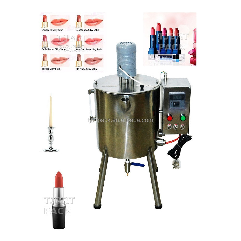 Semi automatic Heating Mixing cream filling machine lipstick making machine price lipgloss filling machine small