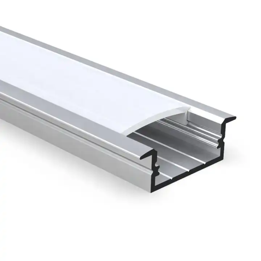 extrusion aluminum profile System Recessed Aluminium Holder Diffuser Mounting Extrusion Strip Light LED profile Channel Black