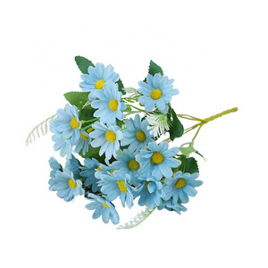 2023 Hot Sale Manufactures Artificial Small Daisies Silk Flower Wholesale Plastic Flower Garden Outdoor Home Wedding Decoration