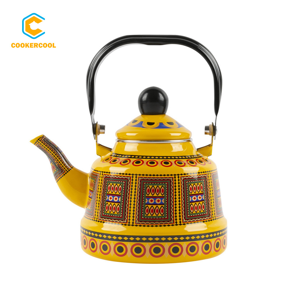 Cookercool Factory Stock Nonstick carbon steel Enamel cerimic Teapot 1.1L 1.7L 2.5L Water Kettle