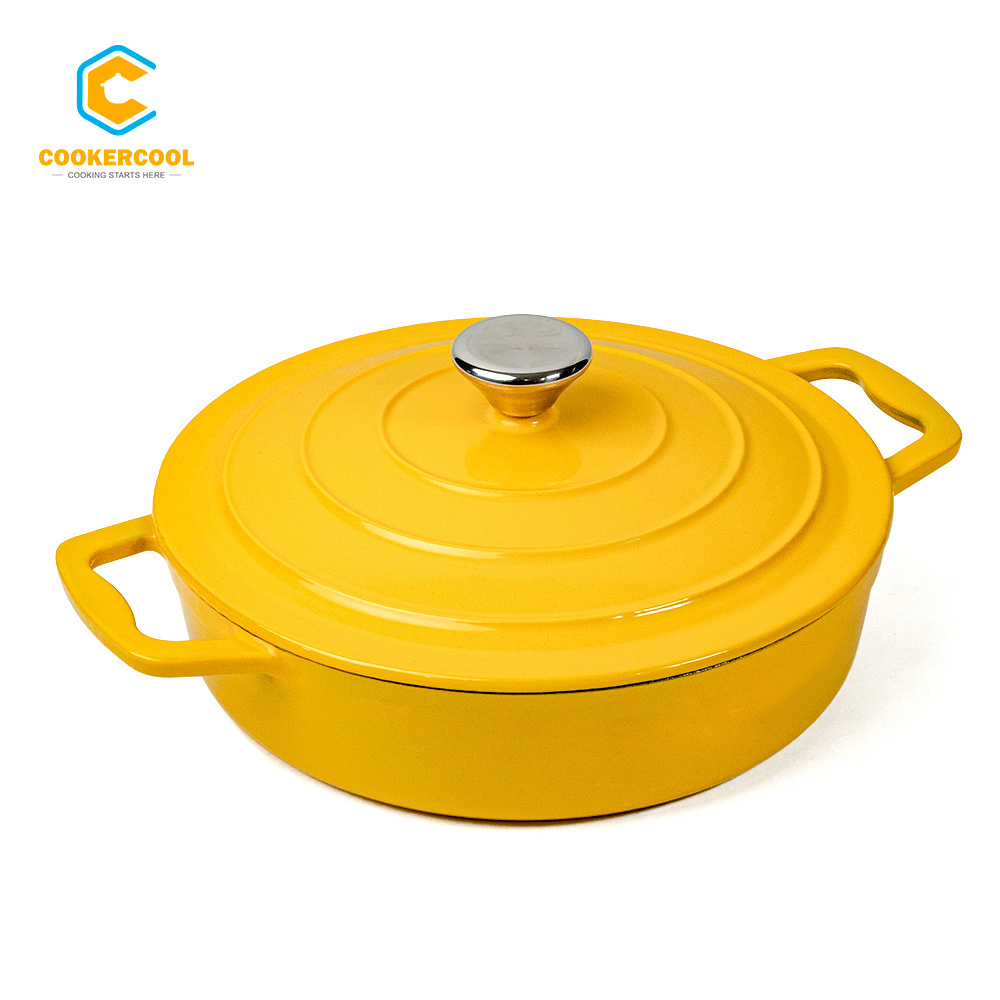 Cookercool Fashion design Non-stick Enamel dutch ovens cast iron cooking pots set cookware made in china