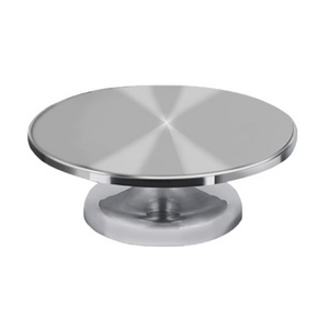 12" pastry rotating cake turntable 304 stainless steel revolving cake stand fondant cake decorating stand