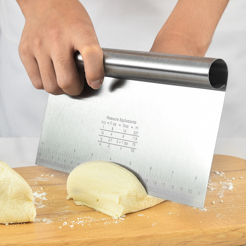 Dough Scraper Kitchen Tool for Bench Scraper, Pizza Cutter, Bread Separator Knife Baking Accessories