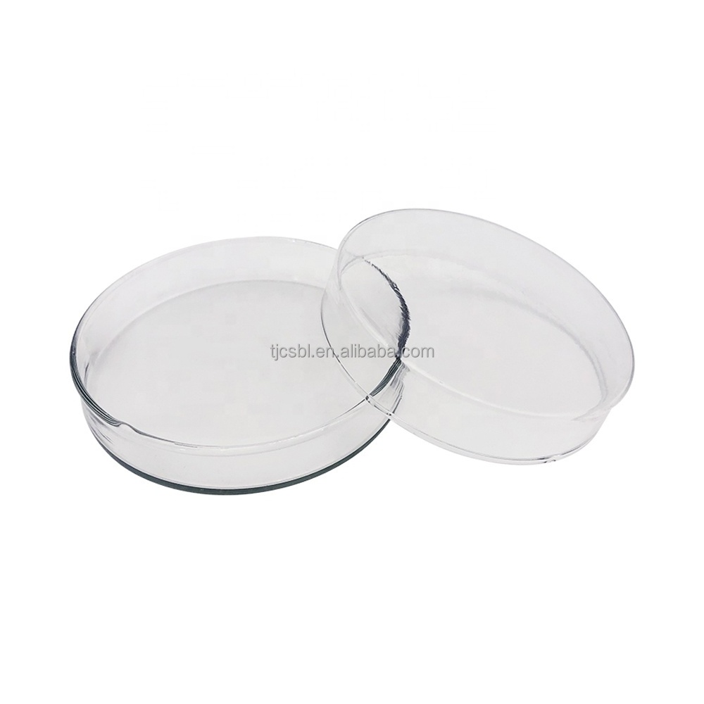 Lab Glassware Borosilicate Glass Cell Culture Dish Petri Dish for Laboratory