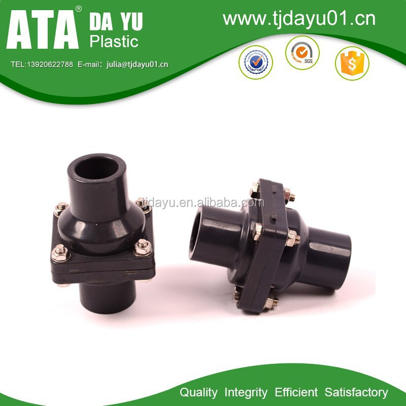 irrigation system non return swing check valve pvc one way stop valve