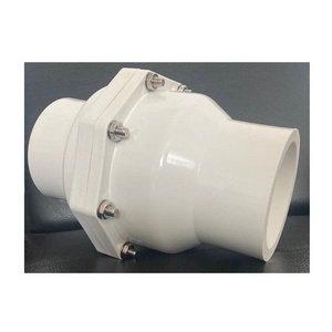 3" DN80 white rubber seat cheap price backflow preventer PVC swing check non return valve