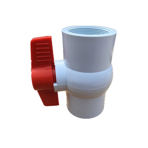 rock bottom price good quality socket thread plastic PVC ball valve