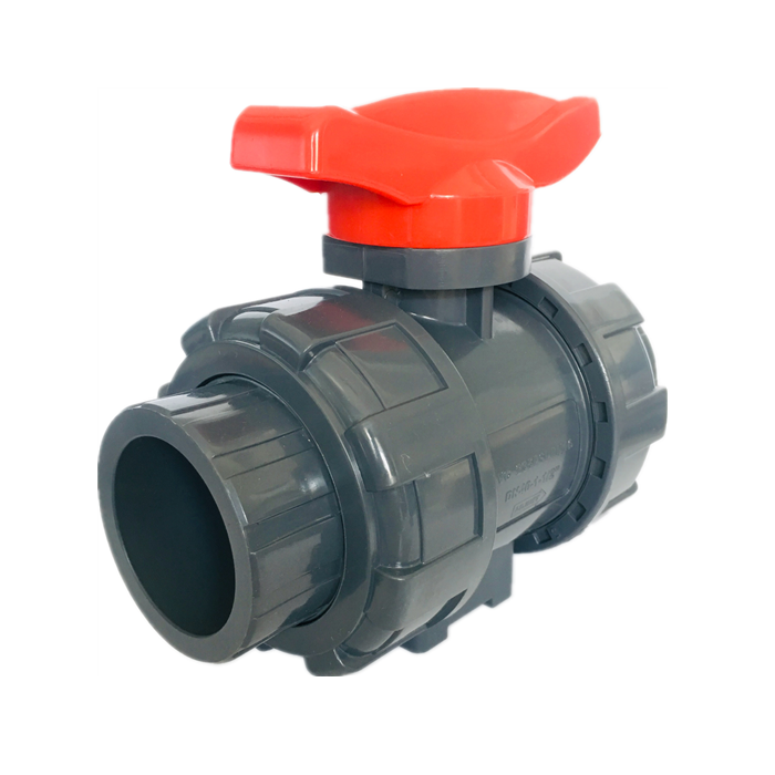 12 years factory fast delivery all sizes PN16 PVC double true union 2 way ball valve