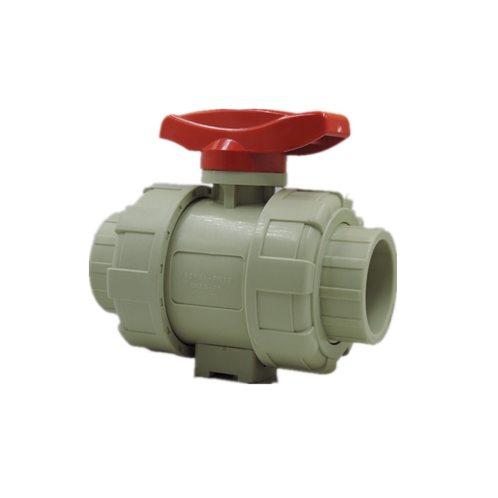 12 years factory fast delivery all sizes PN16 PVC double true union 2 way ball valve