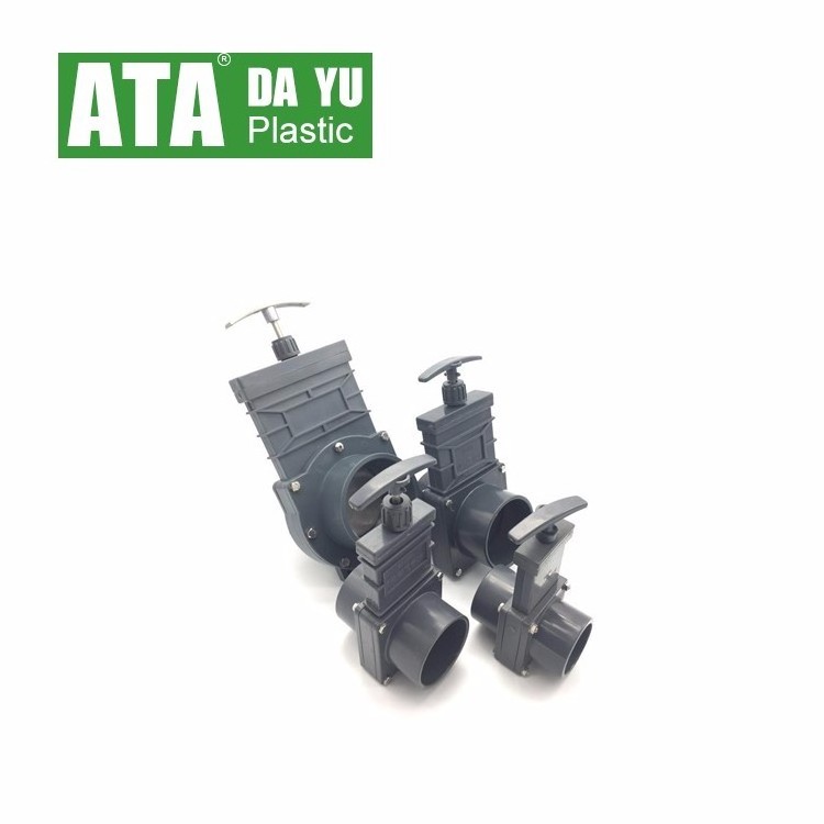 ATA 13 years manufacturer check valve butterfly valve DN32-DN150 pvc plastic stop gate valve DIN 10k