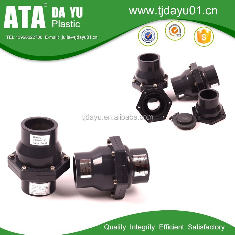 irrigation system non return swing check valve pvc one way stop valve