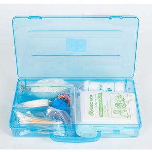 TJD Customized medical supplies portable first aid case waterproof school outdoor first aid kit with bandage