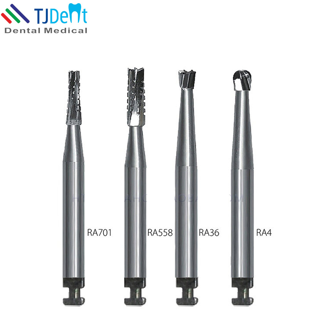 Dental High Low Speed Handpiece Contra Angle Tungsten Carbide Burs Ball drill split drill broken crown bur FG RA