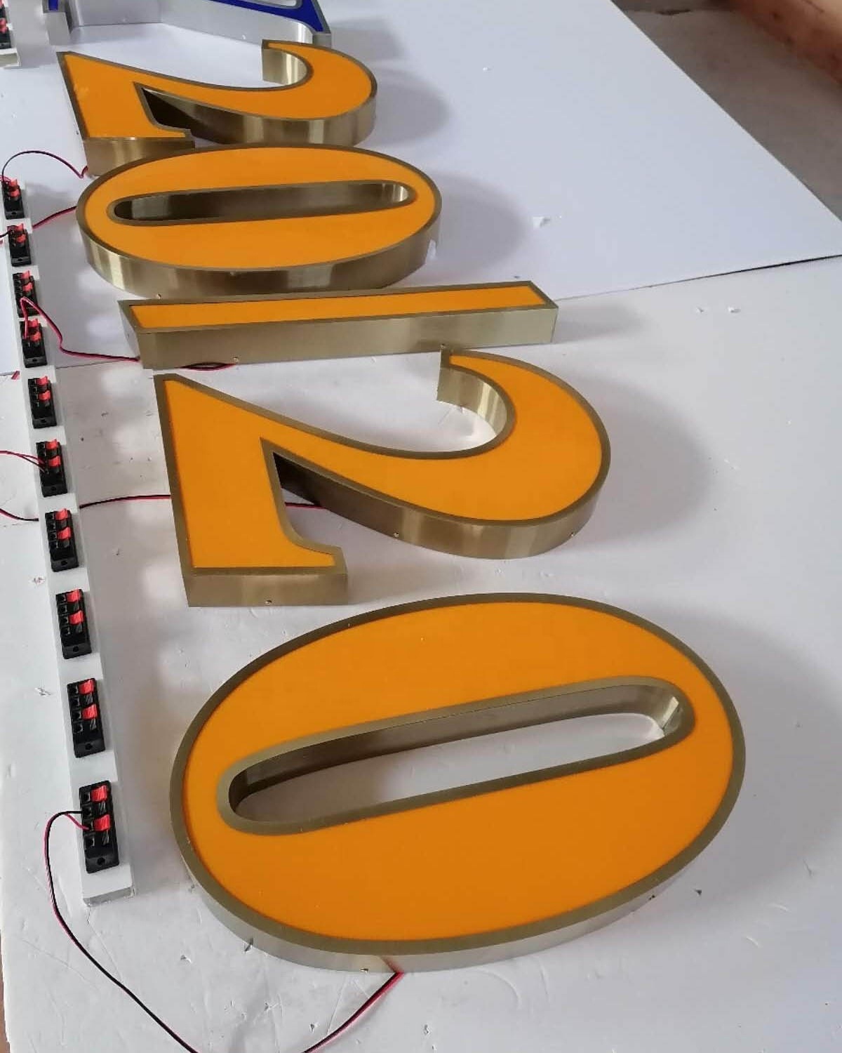 custom outdoor store front signs board 3d led logo outside business signage hotel channel letter storefront shop led sign