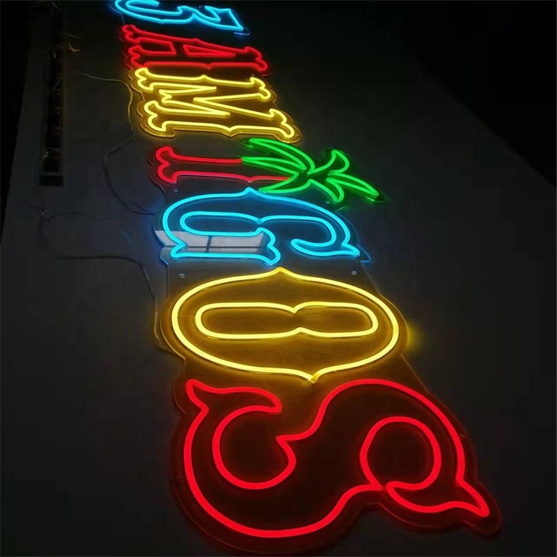 wholesale outdoor indoor wall Custom logo led neon letter Art Decorative Lights letter led neon sign for bar