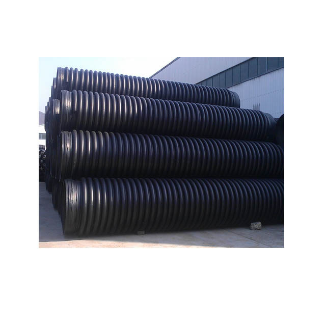 Hot selling 48 culvert pipe HDPE double wall corrugated pipe 6 meter length